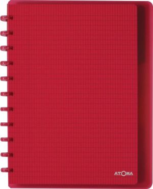 Atoma Trendy cahier, ft A4 +, 120 pages, commercieel quadrill&eacute;, 6 intercalaires et 5 pochettes, assorti