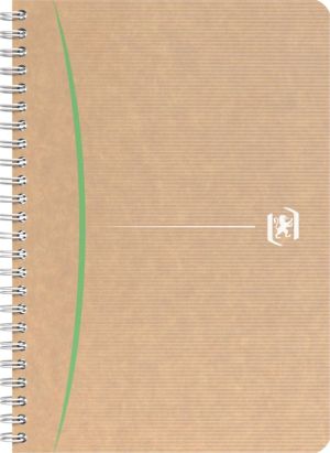 Oxford Touareg cahier &agrave; reliure spirale, 180 pages ft A5, quadrill&eacute; 5 mm, couleurs assorties