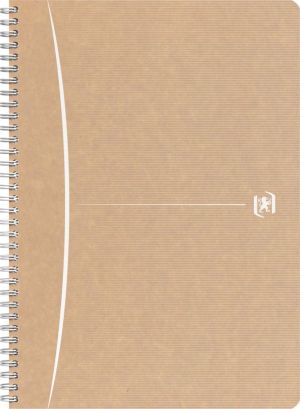 Oxford Touareg cahier &agrave; reliure spirale, 180 pages ft A4, lign&eacute;, couleurs assorties