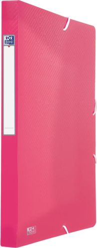 Oxford Urban elastobox uit PP, formaat 24 x 32 cm, rug van 2,5 cm, geassorteerde transparante kleuren