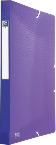 Oxford Urban elastobox uit PP, formaat 24 x 32 cm, rug van 2,5 cm, geassorteerde transparante kleuren