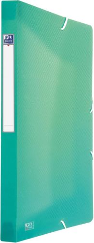 Oxford Urban elastobox uit PP, formaat 24 x 32 cm, rug van 2,5 cm, geassorteerde transparante kleuren