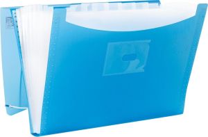 Oxford Urban sorteermap, voor formaat A4+, 12 vakken, uit PP, geassorteerde transparante kleuren