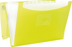 Oxford Urban sorteermap, voor formaat A4+, 12 vakken, uit PP, geassorteerde transparante kleuren