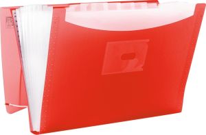 Oxford Urban sorteermap, voor formaat A4+, 12 vakken, uit PP, geassorteerde transparante kleuren