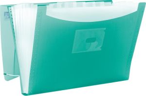 Oxford Urban sorteermap, voor formaat A4+, 12 vakken, uit PP, geassorteerde transparante kleuren