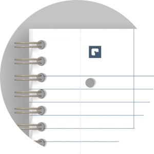 Oxford Origin spiraalschrift, ft A4+, 140 bladzijden, gelijnd, blauw