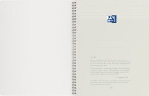 Oxford Origin spiraalschrift, ft A4+, 140 bladzijden, gelijnd, zand