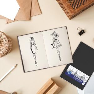 Oxford "Sketchbook" dummyboek, 96 vel, 100 g/m&sup2;, ft A4, zwart