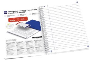 Oxford Boho Spirit spiraalschrift, ft A5, 120 bladzijden, gelijnd, geassorteerde kleuren