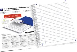 Oxford Boho Spirit spiraalschrift, ft A5, 120 bladzijden, gelijnd, geassorteerde kleuren