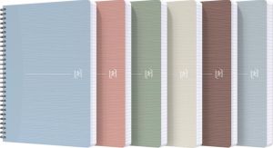 Oxford My Rec'up spiraalschrift, ft A5, 180 bladzijden, geruit 5 mm, geassorteerde kleuren
