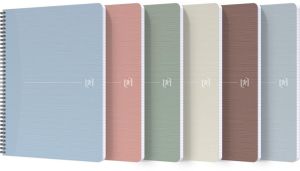 Oxford My Rec'up spiraalschrift, ft A4, 100 bladzijden, geruit 5 mm, geassorteerde kleuren