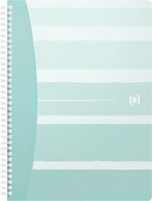 Oxford Iconics spiraalschrift, ft B5, 120 bladzijden, geruit 5 mm, geassorteerde kleuren