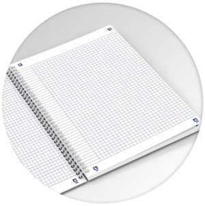 Oxford Iconics spiraalschrift, ft B5, 120 bladzijden, geruit 5 mm, geassorteerde kleuren