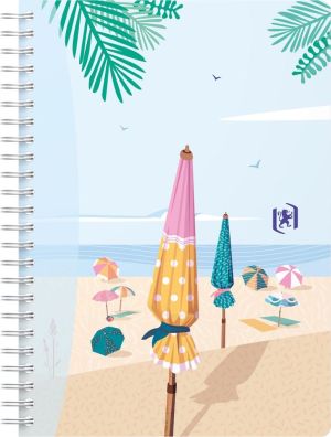 Oxford Horizons spiraalschrift, ft A5, 120 bladzijden, geruit 5 mm, geassorteerde kleuren
