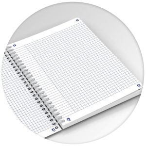 Oxford Horizons spiraalschrift, ft A5, 120 bladzijden, geruit 5 mm, geassorteerde kleuren