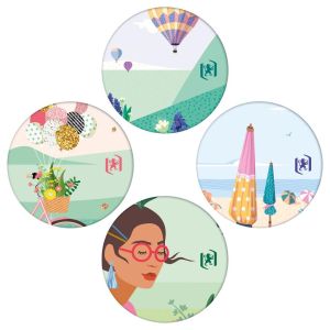 Oxford Horizons spiraalschrift, ft A5, 120 bladzijden, geruit 5 mm, geassorteerde kleuren