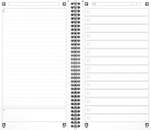 Oxford Office Essentials taskmanager, 230 pagina's, ft 14,1 x 24,6 cm, blauw