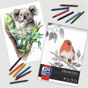 Oxford tekenblok A4, 40 vel, 160 g/m&sup2;