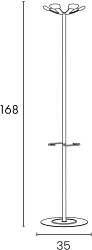 Unilux kapstok Aurora, wit