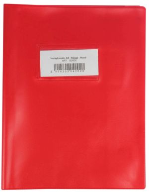Bronyl schriftomslag ft 16,5 x 21 cm (schrift), rood