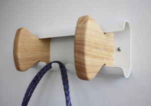 Unilux muurkapstok Aurora, wit, 2 haken