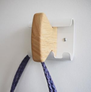 Unilux muurkapstok Aurora, wit, 1 haak