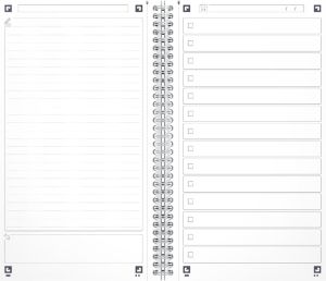 Oxford Office Essentials taskmanager, 230 bladzijden, ft 14,1 x 24,6 cm, aqua