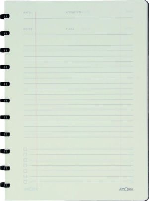 Atoma meetingbook, ft A4, zwart, gelijnd