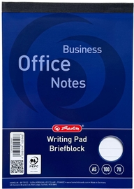 Herlitz schrijfblok, ft A5, 70 g/m&sup2;, 100 vel, gelijnd