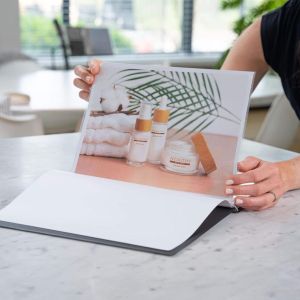 Rillstab showalbum A4 50 tassen, zwart