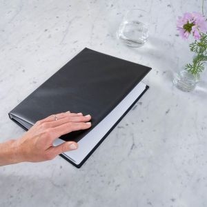 Rillstab showalbum A4 50 tassen, zwart