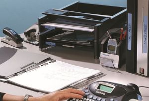 Dymo D1 tape 6 mm, zwart op transparant