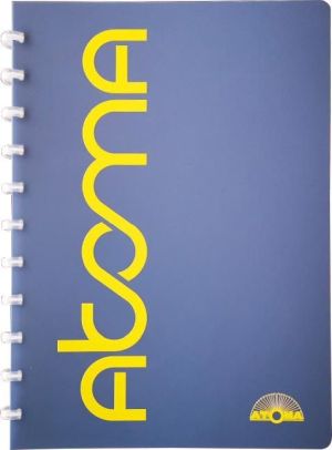 Atoma Sorbet cahier, ft A4, 144 pages, quadrill&eacute; 5 mm, blauw