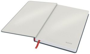 Leitz Cosy notitieboek met harde kaft, voor ft A5, gelijnd, grijs