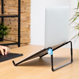 R-Go Steel Travel laptopstandaard, zwart