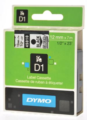 Dymo cassettes de ruban D1 ft 12 mmx 7 m