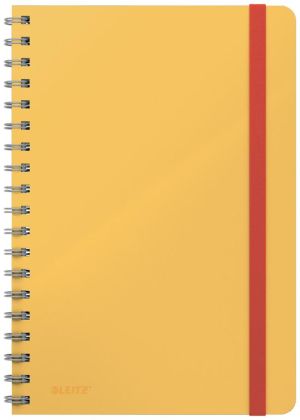 Leitz Cosy notitieboek met spiraalbinding, voor ft B5, gelijnd, geel