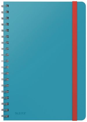 Leitz Cosy notitieboek met spiraalbinding, voor ft B5, gelijnd, blauw
