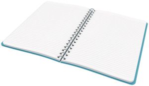 Leitz Cosy notitieboek met spiraalbinding, voor ft B5, gelijnd, blauw