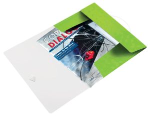 Leitz WOW chemise &agrave; &eacute;lastiques et rabats, vert