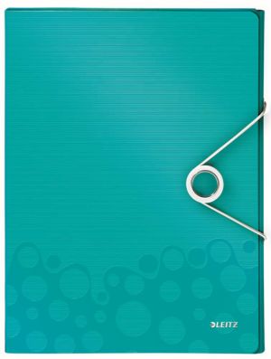 Leitz WOW elastobox ft A4, ijsblauw