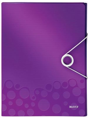 Leitz WOW elastobox ft A4, paars