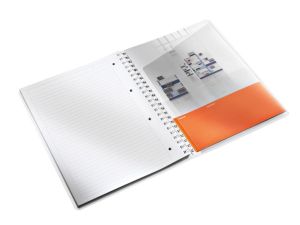 Leitz WOW schrift ft A4, gelijnd, roze