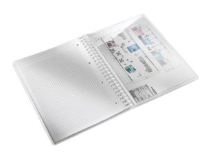 Leitz WOW schrift ft A4, geruit 5 mm, ijsblauw