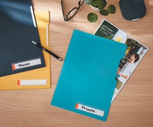 Leitz Cosy L-map, ft A4,  PP van 200 micron, ondoorzichtig, blauw