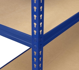 Avasco &eacute;tag&egrave;re Robus 400, ft 180 x 180 x 60 cm, 4 tablettes, en m&eacute;tal,  bleu