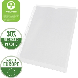 Leitz Premium Showtas A4 geopend, boven en links, 30% gerecycleerd plastic