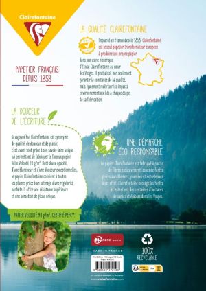 Clairefontaine liasse pour fardes Metric, ft A4, 9 trous, double, 100 pages, s&eacute;y&egrave;s